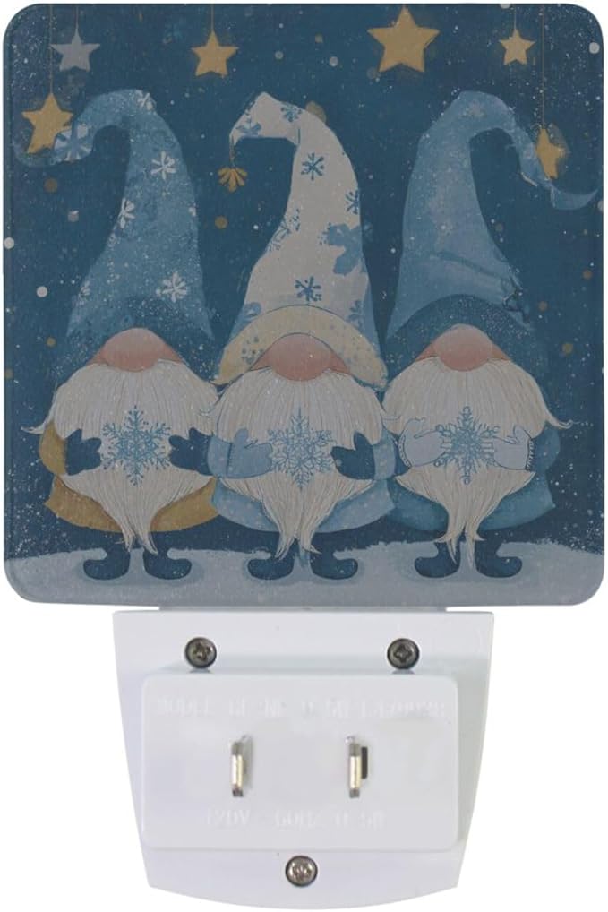 Gnomes Night Light Christmas Plug in LED Nightlight Light Sensor Dusk to Dawn - Image 4