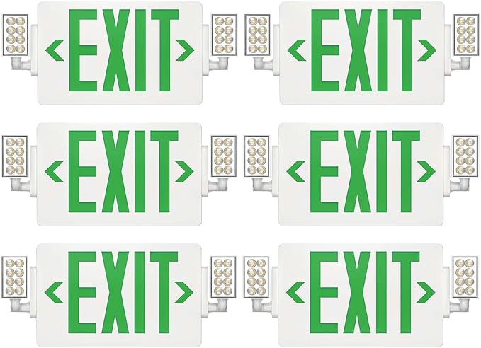 Spectsun 6 Packs Exit Signs by SpectsunLighting