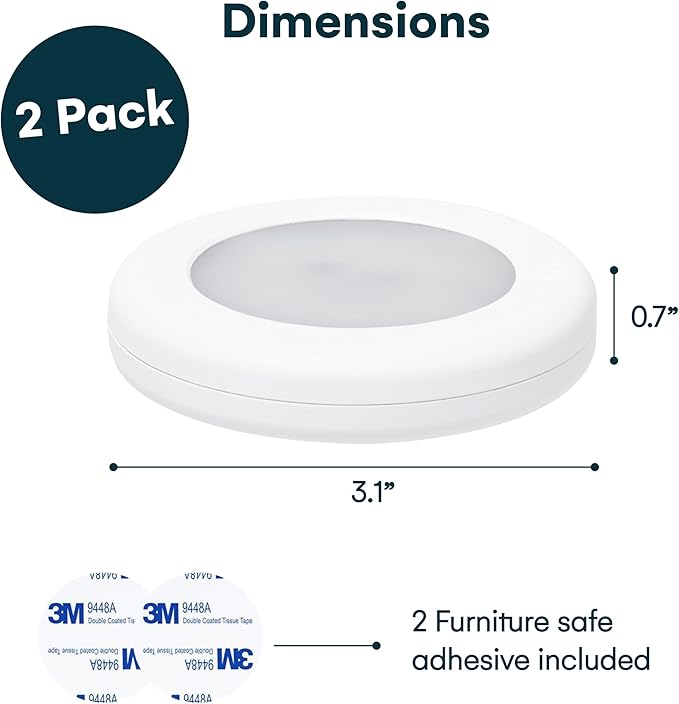 Brilliant Evolution Rechargeable Puck Lights - Image 3