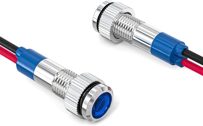 GASHER 5 PCS Energy Saving Indicator Light, LED Light 12V/24V/110V 20mA Panel - Image 7