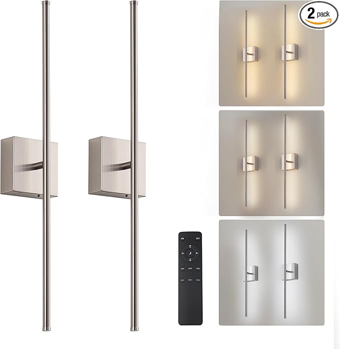 Removable Battery Operated Wall Sconces by KARTOOSH