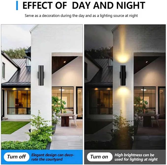 8Pack 14inch Outdoor Wall Light Fixtures, 14W Exterior Waterproof Modern Matte - Image 2