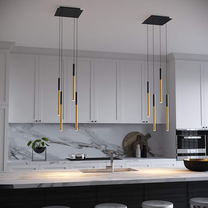 ALTAIR 4 Mini Pendant Lighting Black-Brass - Image 7