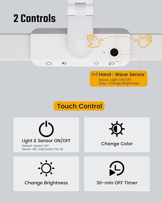 SUPERDANNY LED Desk Lamp with Power Strip - Image 7