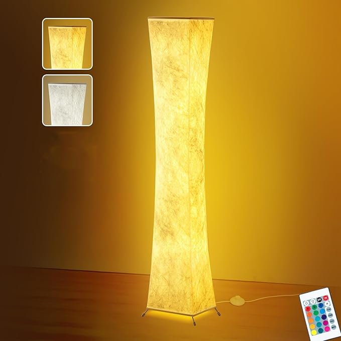 BLUEYE Floor Lamp, 1800Lumens, RGBW 2700K-6500K, Remote Control, 2 X 80W by BluEye