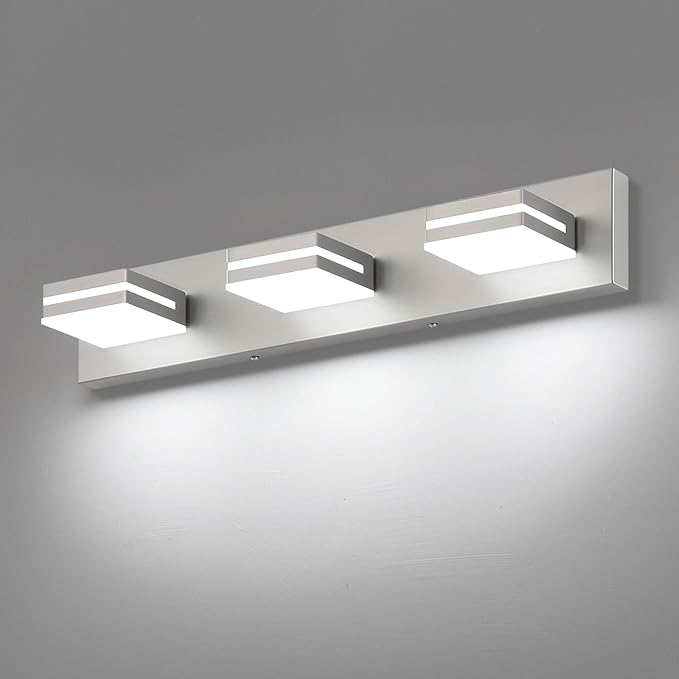 SineRise LED Modern Bathroom Vanity Light Fixtures, Brushed Nickel Modern by SINERISELIGHTING