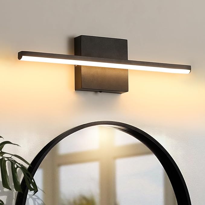 Modern Bathroom Vanity Light 16 Inch, 14W Black Bathroom Light Fixture Over - Image 6