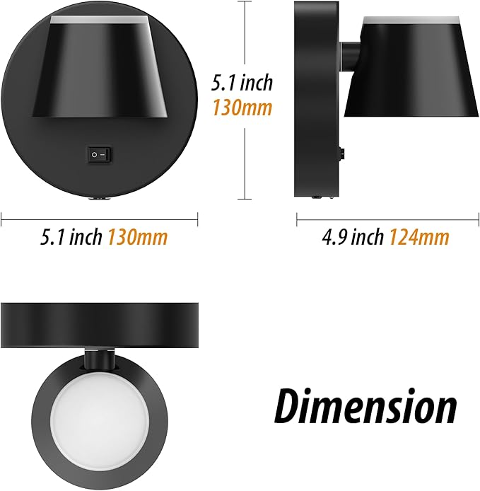 URSOLA Battery Operated Wall Sconce - Image 2