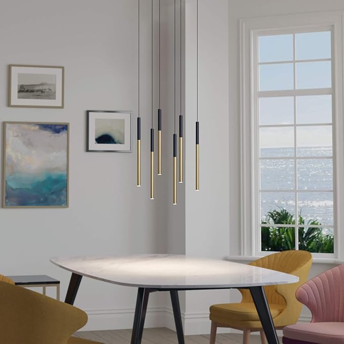 ALTAIR 6 Mini Pendant Lighting Black-Brass - Image 5