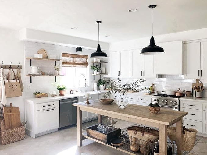 Steel Lighting Co. Carson Barn Light | Ceiling Mounted Pendant | 16 inch Dome | - Image 3
