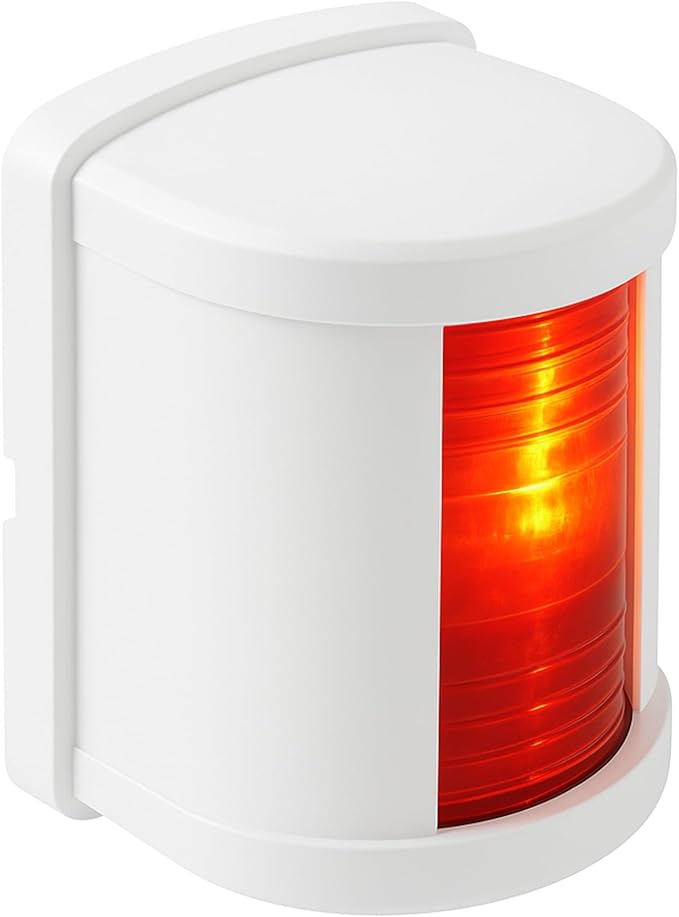 SEAFLO 11 Series RegularSized LED Red Port Navigation Light – 12V, IP67 by SEAFLO