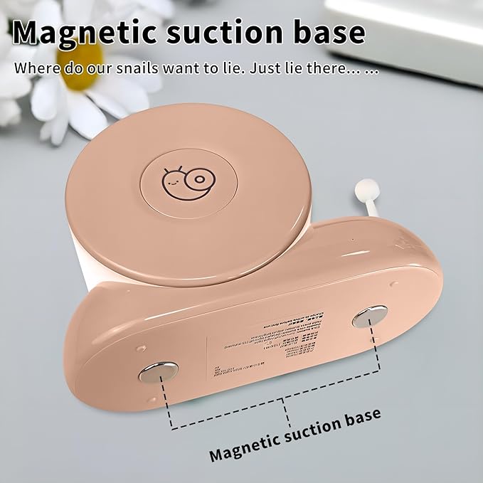 Cute Snail Night Light | Magnetic Base Dimmable Bedside Lamp | 800mAh - Image 3