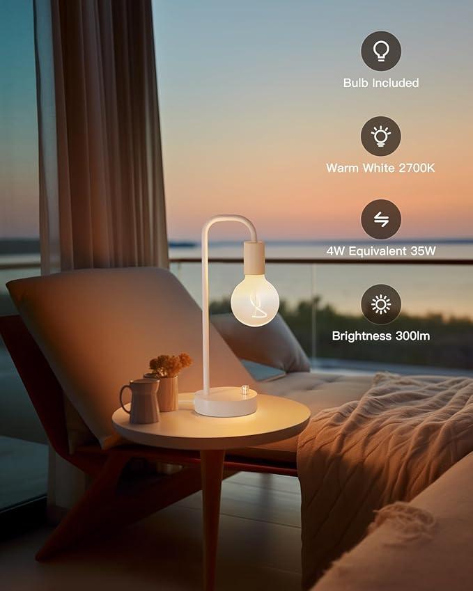 ONEWISH Industrial Small Table Lamp - Image 4