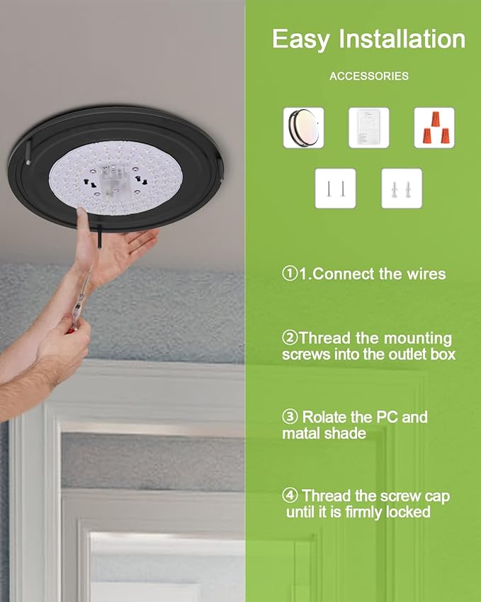 LED Flush Mount Ceiling Light Fixture - Image 9