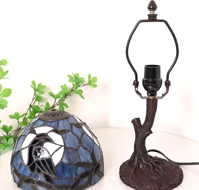 Bieye L12010 Raven Sitting on Bare Tree Branch in Full Moon Night Tiffany Style - Image 6