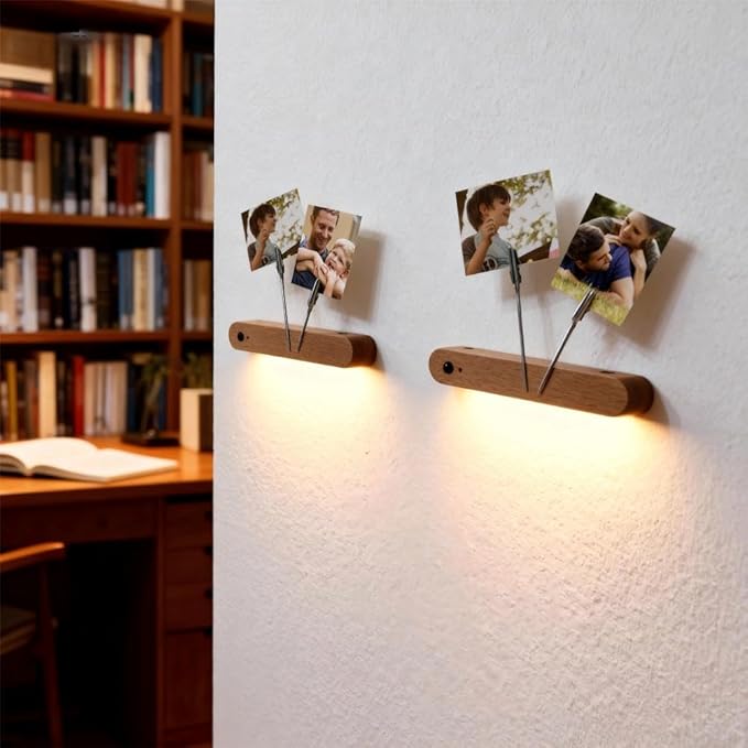 2 Pcs LED Motion Sensor Night Light Battery Operated Wall Light-USB - Image 6