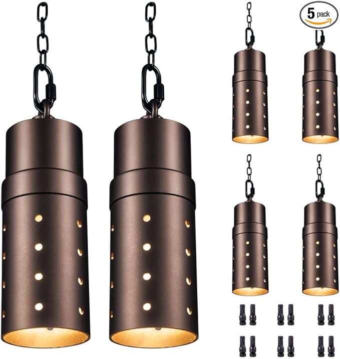 LED Landscape Pendant Lights, 12V Low Voltage Hardwired, 3CCT Selectable by Varmtalys
