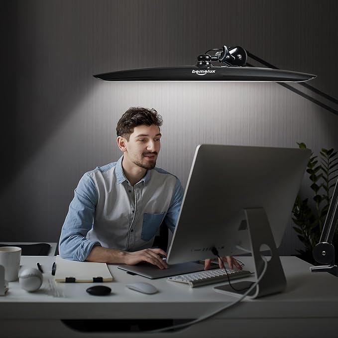 LED Desk Lamp with Clamp, Dimming Task Lamp - Image 5