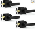 Estmoon 4 Pack Black Door Handles by ESTMOON