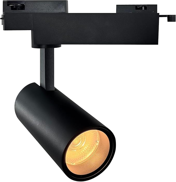 Black Adjustable Track Lighting Head LED 15W Aluminum H Type Track Indoor by Opulux