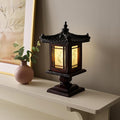 Traditional Korean Wood Lamp | Handmade Asian Oriental Table Lantern | Bedside by AntiqueAlive