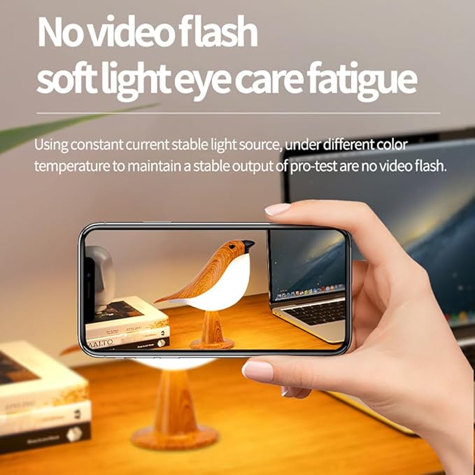 Bird Table Lamp with Remote & Touch Control | 3 Color Temperature & 3-Level - Image 3