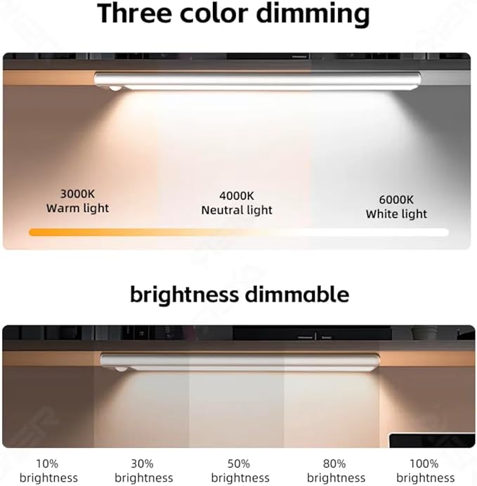 16-inch Wireless Under Cabinet Lighting, Motion Sensor LED Lights, USB-C - Image 4