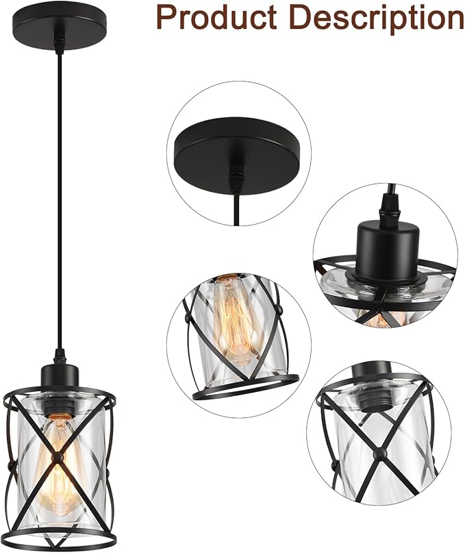 3 Lights Industrial Pendant Light - Image 6