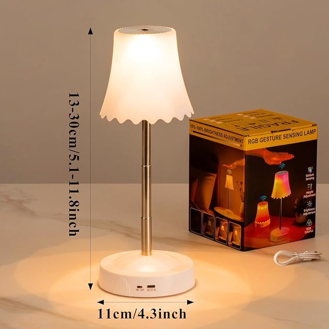 Gesture Sensor Light with Height Adjustable, 3 RGB Modes & 7 Color Changing - Image 2