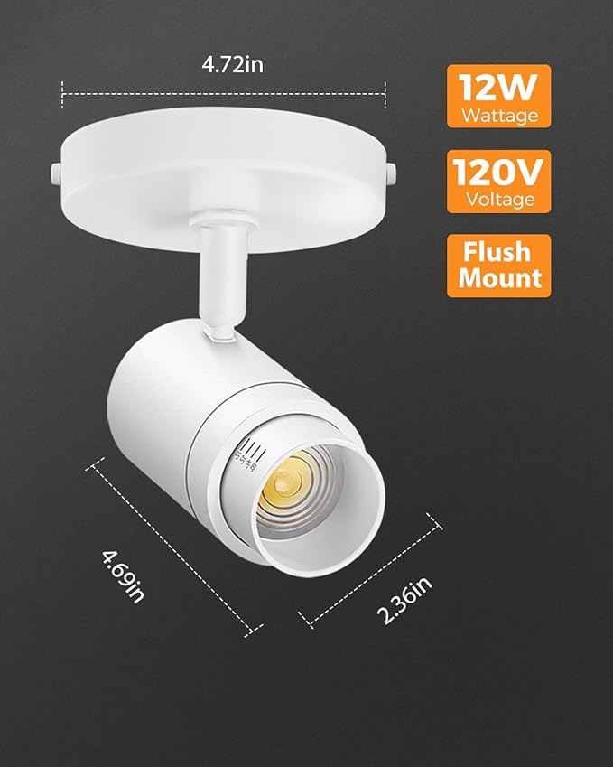 Zoomable LED Ceiling Spot Lights Indoor Adjustable Ceiling Spotlight Fixture - Image 7