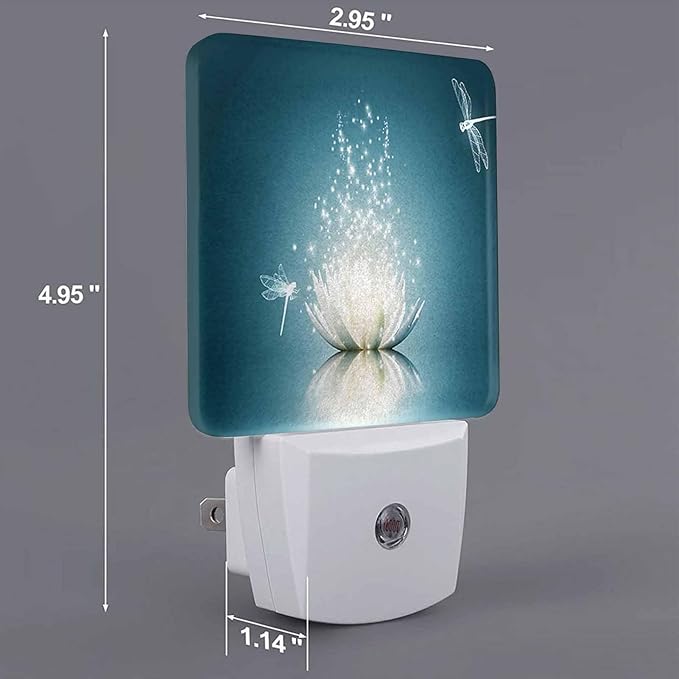 LED Night Light, Magic Blooming Lotus Flower LED Night Light Plug into Wall - Image 7