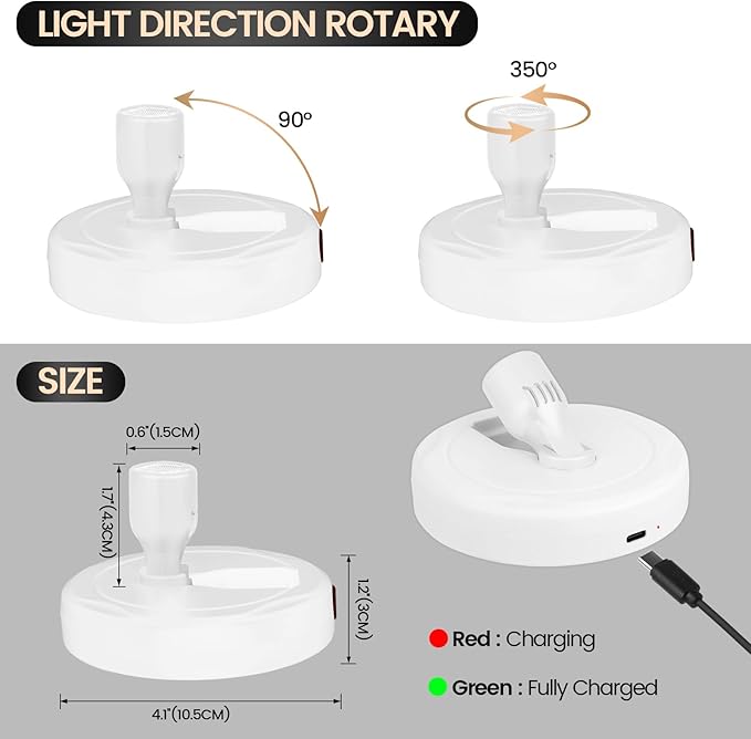 Cordless Spotlight Battery Powered, Plant Spot Light Indoor, Rechargeable - Image 6