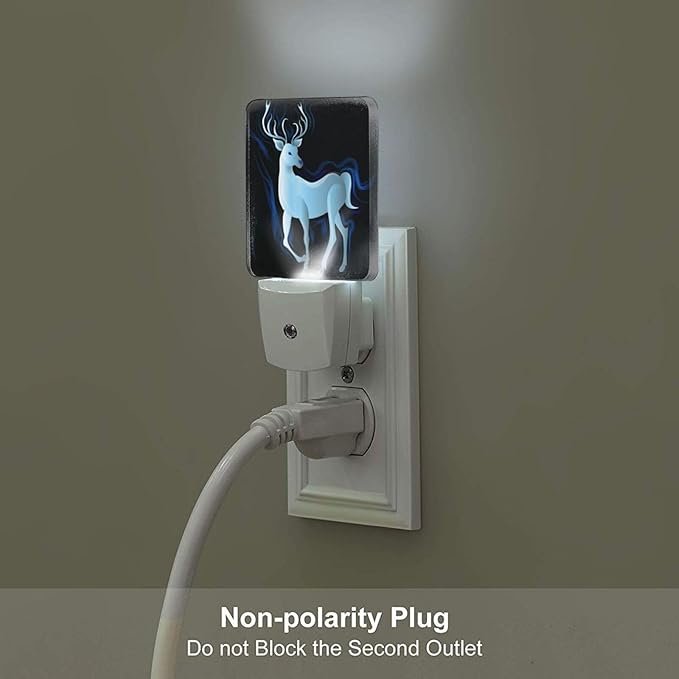 Blue Deer Night Light, Plug Into Wall Decor - Image 5