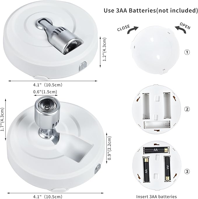 Wireless Spot Light, Battery Operated Picture Lights Mini Accent Lights Indoor - Image 5