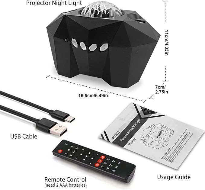 Cupohus Aurora Moon Star Projector Night Light - Image 7