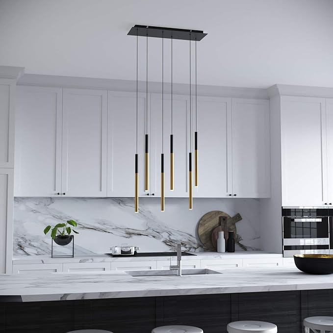 ALTAIR 6 Mini Pendant Lighting Black-Brass - Image 4