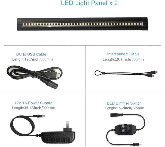 13 inch LED Under Cabinet Lighting, 12V 10W Ultra Thin Plug-in Counter Light - Image 4