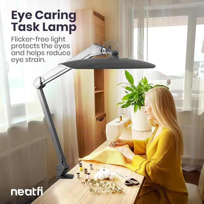 Neatfi XL 2, 200 Lumens LED Task Lamp, 24W Super Bright Desk Lamp, 4 Level - Image 2