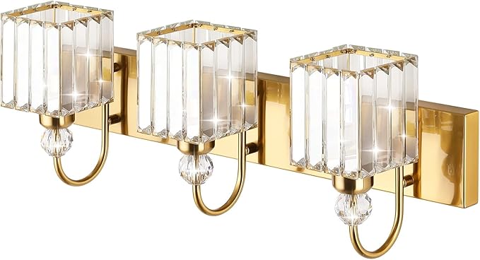 Ralbay Modern Gold Crystal Vanity Lights - Image 2
