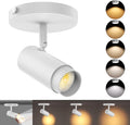 10W Zoomable 5-Color LED Ceiling Spotlight White Directional Ceiling Light by AIBISOD