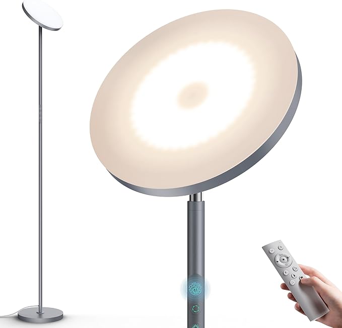 Floor Lamp, Bright 36W 3500LM Standing Lamp by WOWLUMENOFFICIAL