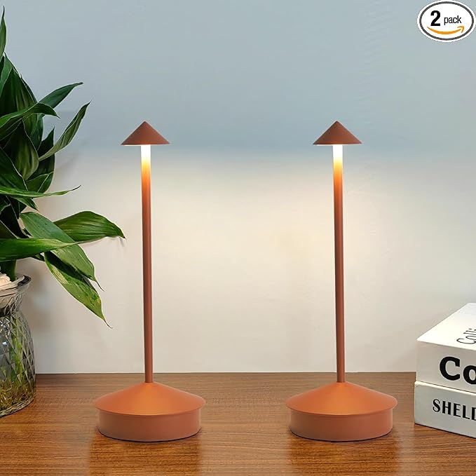 LED Cordless Table Lamps Set of 2, Portable Rechargeable 6000mAh Outdoor by SimisandTableLamps