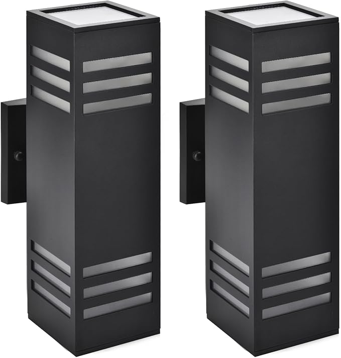 Smart Outdoor Sconce Lights 2 Pack, Up Down Wall Porch Lights RGB Color - Image 9