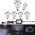 LED Deck Lights 0.7" Tiny Deck Driveway Light Dock Path Step Road Light Outdoor by QACALEDOutdoorRecessedDeckLightingKits