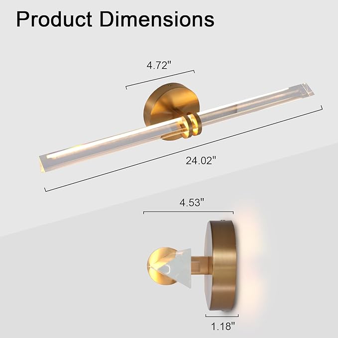 YUYI Crystal Picture Light for Wall, Modern K9 Crystal Dimmable Painting Lights - Image 2