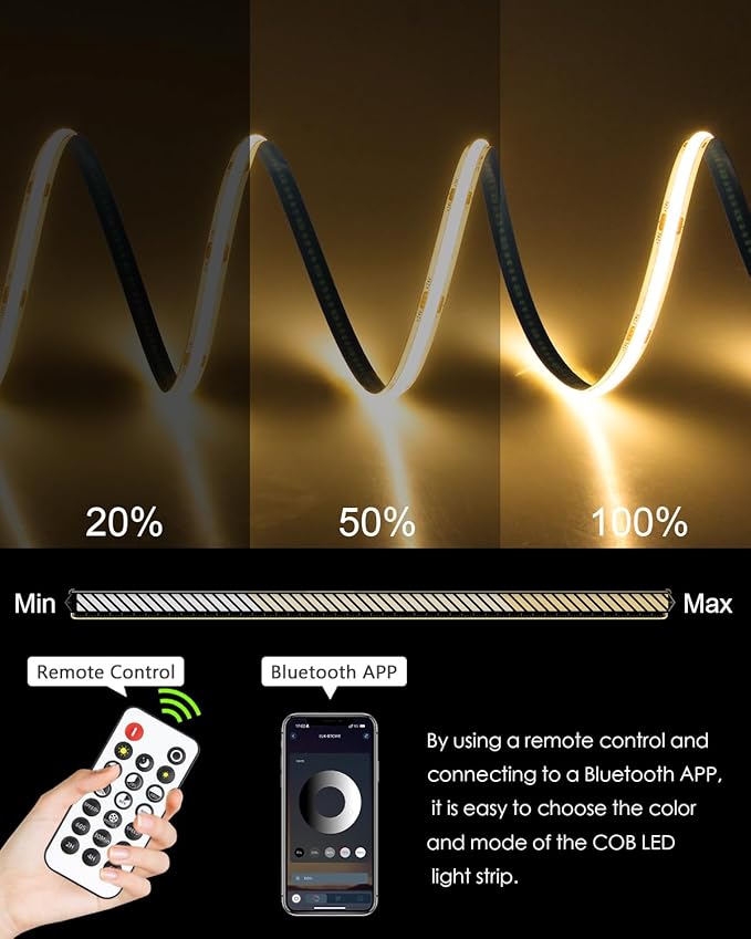 131.2FT 24V COB Led Strip Lights 3000K - Image 4