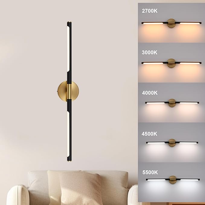 BONLICHT Modern Bathroom Vanity Light 36 inch, 20W 350°Rotatable Dimmable 5CCT - Image 4