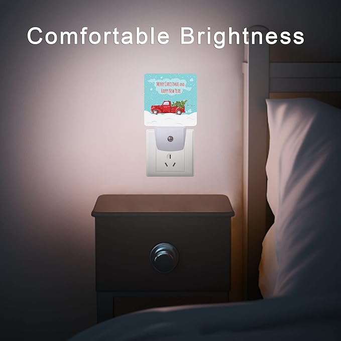 Christmas Décor Night Light, Retro Pickup and Christmas Tree Night Lights Plug - Image 7