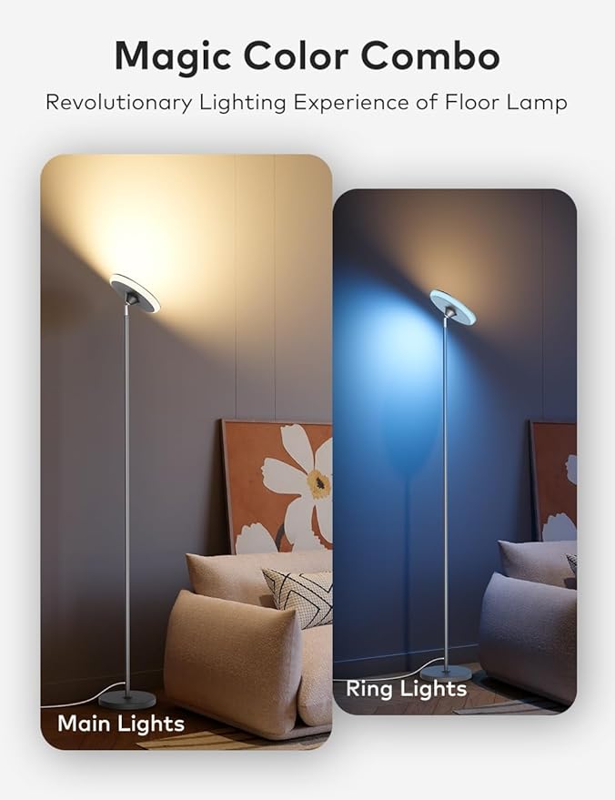 Bright Floor Lamp, 42W 3700LM LED Torchiere Floor Lamps - Image 2