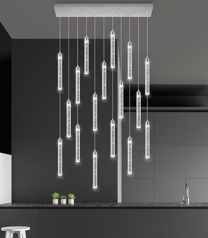 Rectangular Chandeliers 17-Lights Long Light - Image 4